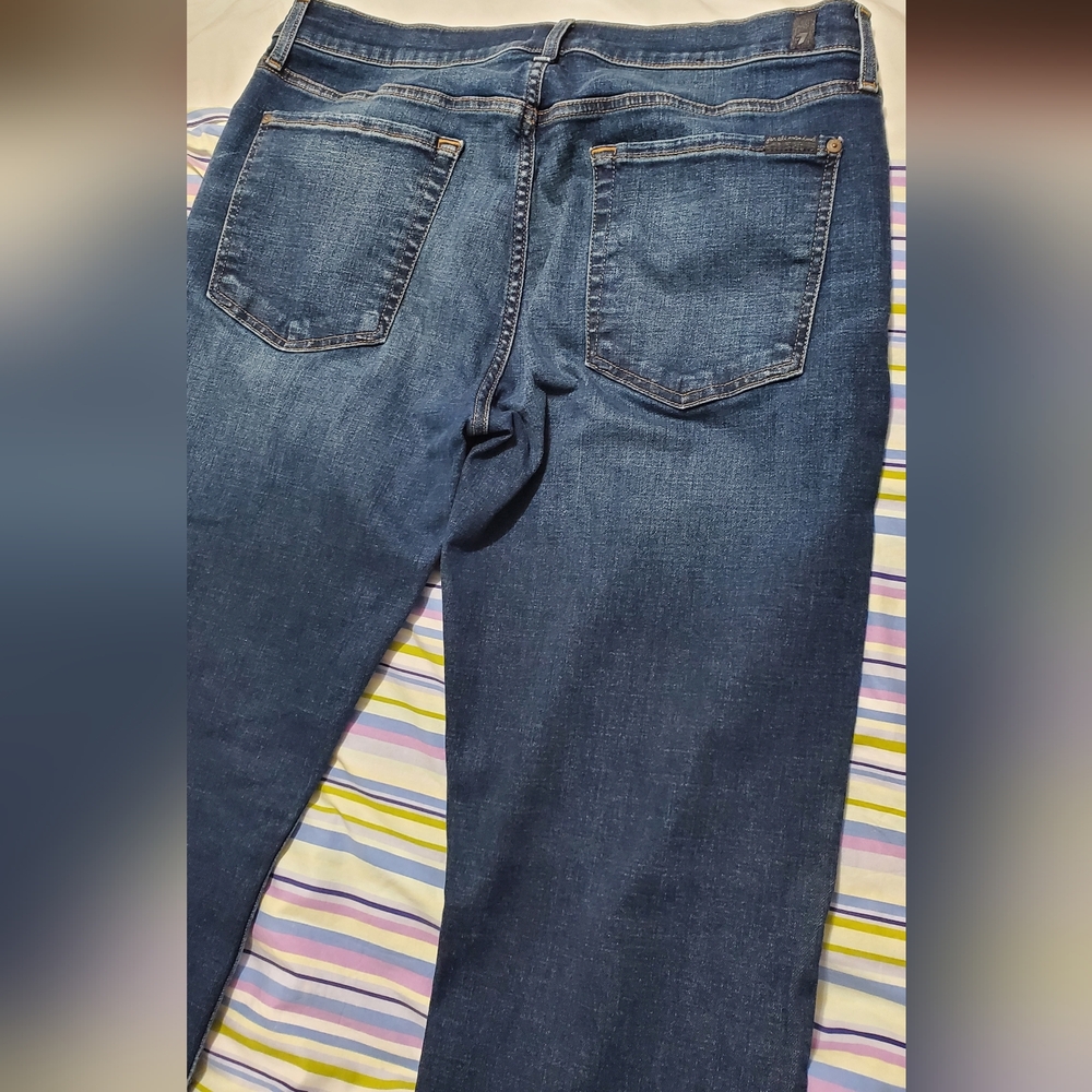 7 for all mankind men’s jeans active sport “slimmy” straight leg size 36 NWOT - Picture 4 of 9